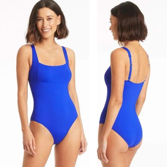 Sea Level Eco Essentials Square Neck One Piece Size US 12 - Picture 1 of 9